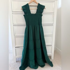 Hill house Nap Dress Elegant Green / Christmas Green Maxi Dress have pockets